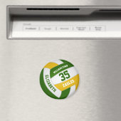 groene goudploeg verkleurt sportgeschenken volleyb magneet (Insitu (Vaatwasser))