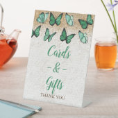  groene goudvlinder Kaarten en cadeaus Reclamebord Met Voetstuk (Insitu)