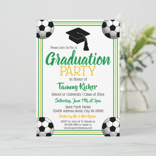 Groene & goudzoekerpartij kaart (Staand voorkant)