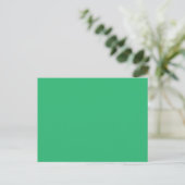 Groene Gradiënt Ansichtkaart Minimalistische Moder Briefkaart (Staand voorkant)