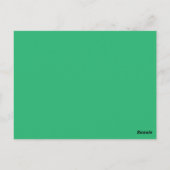 Groene Gradiënt Ansichtkaart Minimalistische Moder Briefkaart (Achterkant)