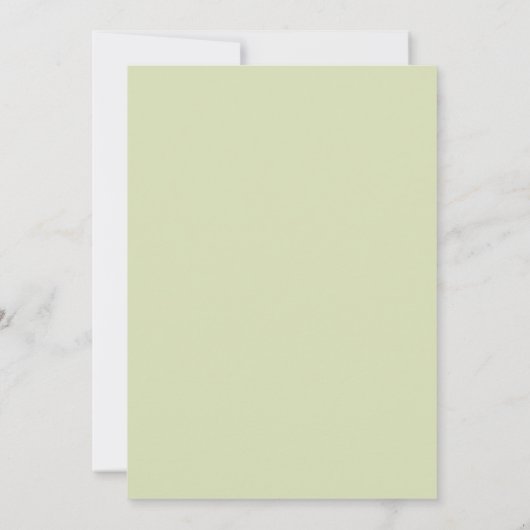 Groene Gradient Minimalist Elegant Bord Pastel Ter Aankondiging (Achterkant)