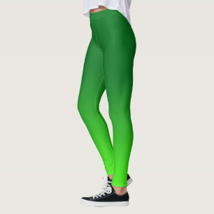 Groene Gradiënt Ombre Levendig Modern Eenvoudig Leggings