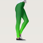 Groene Gradiënt Ombre Levendig Modern Eenvoudig Leggings (Rechts)