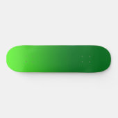 Groene Gradiënt Ombre Levendig Modern Eenvoudig Persoonlijk Skateboard (Horizontaal)