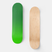 Groene Gradiënt Ombre Levendig Modern Eenvoudig Persoonlijk Skateboard (Voorkant)