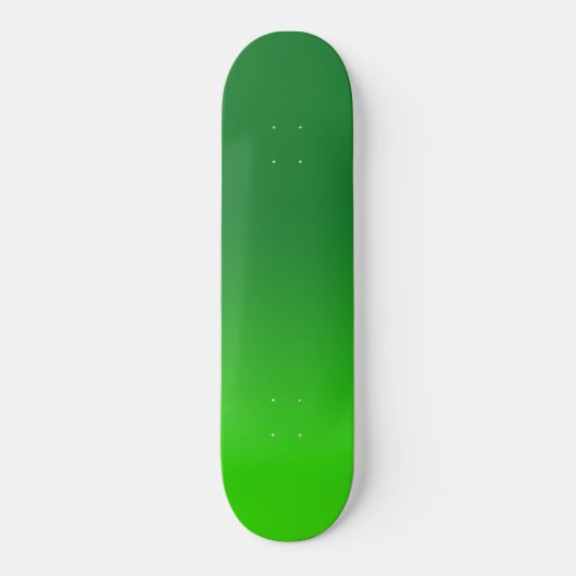 Groene Gradiënt Ombre Levendig Modern Eenvoudig Persoonlijk Skateboard (Voorkant)