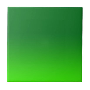 Groene Gradiënt Ombre Levendig Modern Eenvoudig Tegeltje