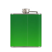 Groene gradiënt ombre levendig modern heupfles (Achterkant)