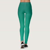 Groene Gradiënt van Loof Leggings (Achterkant)