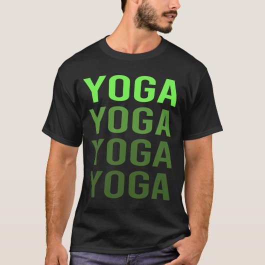 Groene Gradiënt Yoga T-shirt (Voorkant)