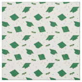 Groene graduatie Cap Toss Stof (Swatch)