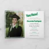 Groene gradupvoet Cowboy Boot Arrangement (Binnen)