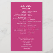 Groene Graffiti Wedding Program gescheurd papier f Flyer (Achterkant)