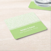 Groene grafische Binaire Onderzetters van de Code  (Schuin)