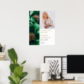 Groene grafplechtigheid Viering van het leven Foto Poster (Thuiskantoor)