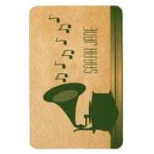 Groene  Gramophone Premium Magnet Magneet (Verticaal)