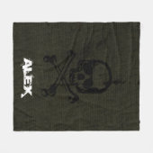 Groene grap fleece deken (Voorkant (Horizontaal))