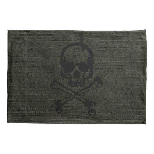 Groene  grap kussensloop (Achterkant)