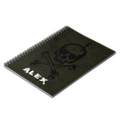 Groene  grap notitieboek (Linkerzijde)