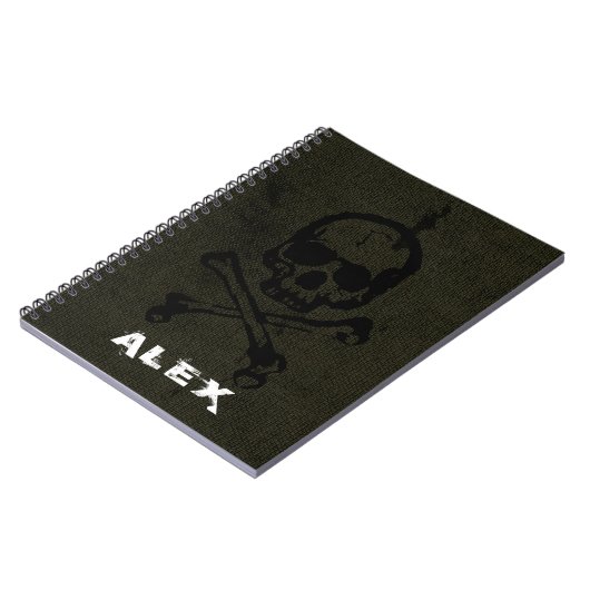 Groene  grap notitieboek (Linkerzijde)