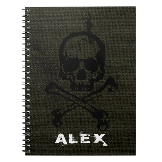 Groene  grap notitieboek (Voorkant)