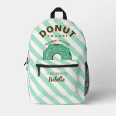 Groene Grappige Donut Rugzak (Voorkant)