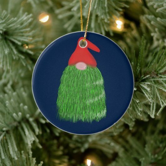 Groene, grappige kerst 2022 is een leuke Classic Keramisch Ornament (Boom)