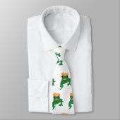 Groene Grappige Kikker karakter Stropdas (Gebonden)