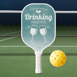Groene grappigheid die ik dacht dat je Drink prakt Pickleball Paddle