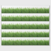 Groene gras achtergrond cadeaupapier (Vlak)