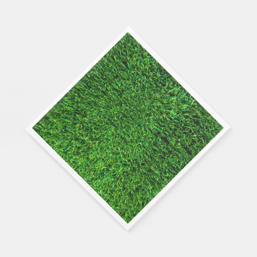 Groene gras achtergrond servetten (Hoek)
