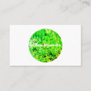 Groene Gras Gazon Biologisch Voelen Zakelijke Kaar Visitekaartje