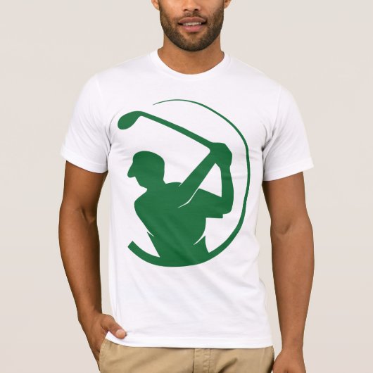 Groene gras golf t-shirt (Voorkant)