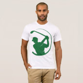 Groene gras golf t-shirt (Voorkant volledig)