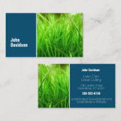 Groene gras met lade visitekaartje (Voorkant / Achterkant)