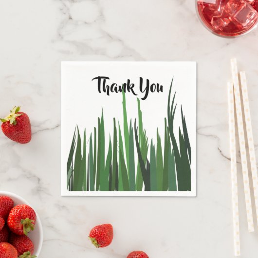 Groene Gras Natuur Personalized Feest Servet (Insitu)