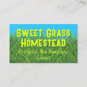 Groene Gras Natuur Thema Visitekaartjes (Voorkant)