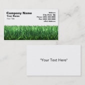 Groene gras tegen witte achtergrond visitekaartje (Voorkant / Achterkant)