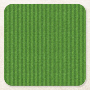 Groene gras textuur van een voetbalveld kartonnen onderzetters