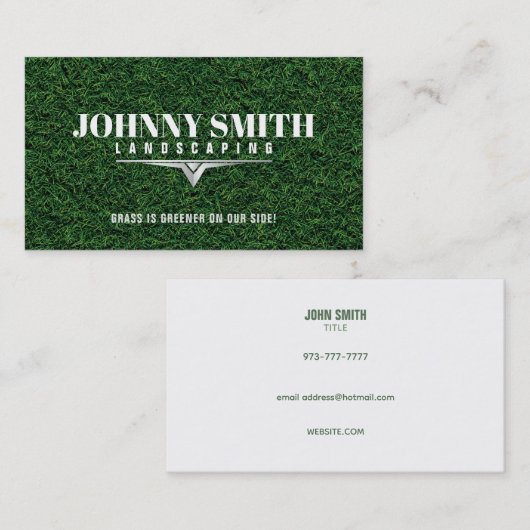 Groene gras Visitekaartjes (Voorkant / Achterkant)