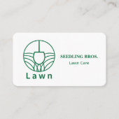 Groene gras voor graszorg visitekaartje (Voorkant)