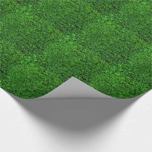 Groene grasachtergrond cadeaupapier (Hoek)