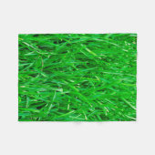 Groene grasachtergrond fleece deken (Voorkant (Horizontaal))