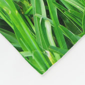 Groene grasachtergrond fleece deken (Hoek)