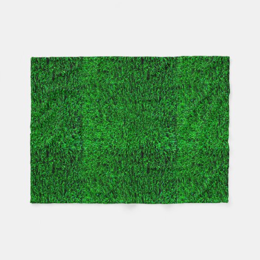 Groene grasachtergrond fleece deken (Voorkant (Horizontaal))