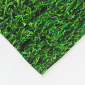 Groene grasachtergrond fleece deken (Hoek)