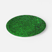 Groene grasachtergrond papieren bordje (Gekanteld)