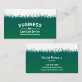 Groene grasachtergrond voor graszorg en landschaps visitekaartje (Voorkant / Achterkant)