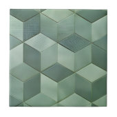 groene graslangen tegeltje (Voorkant)